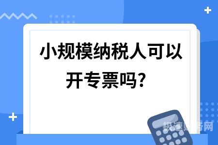 个体户小规模纳税人专票如何开（个体户小规模纳税人可以开专票吗）