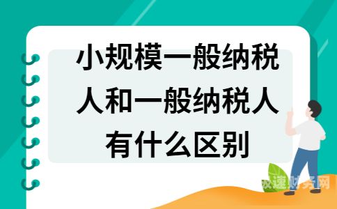 什么是小规模和一般纳税人（什么叫小规模纳税人什么叫一般纳税人）