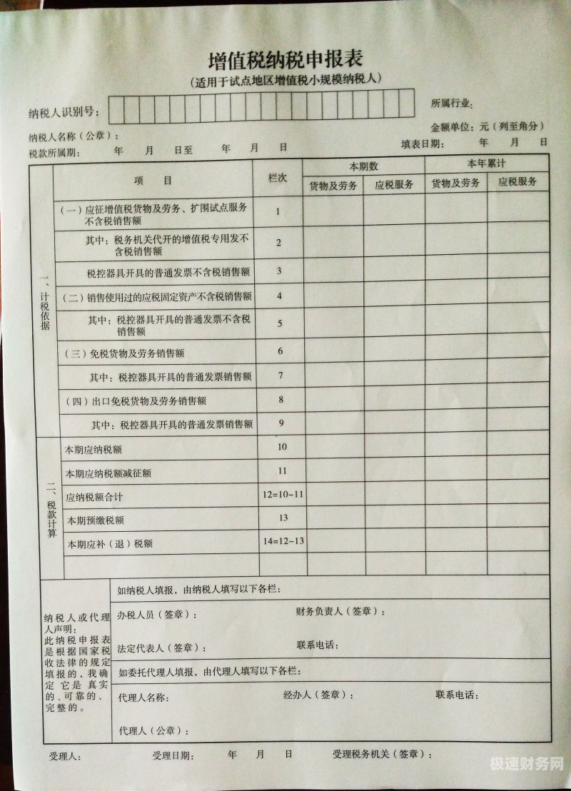 个体户申报填写哪个表（个体户纳税申报表填写）